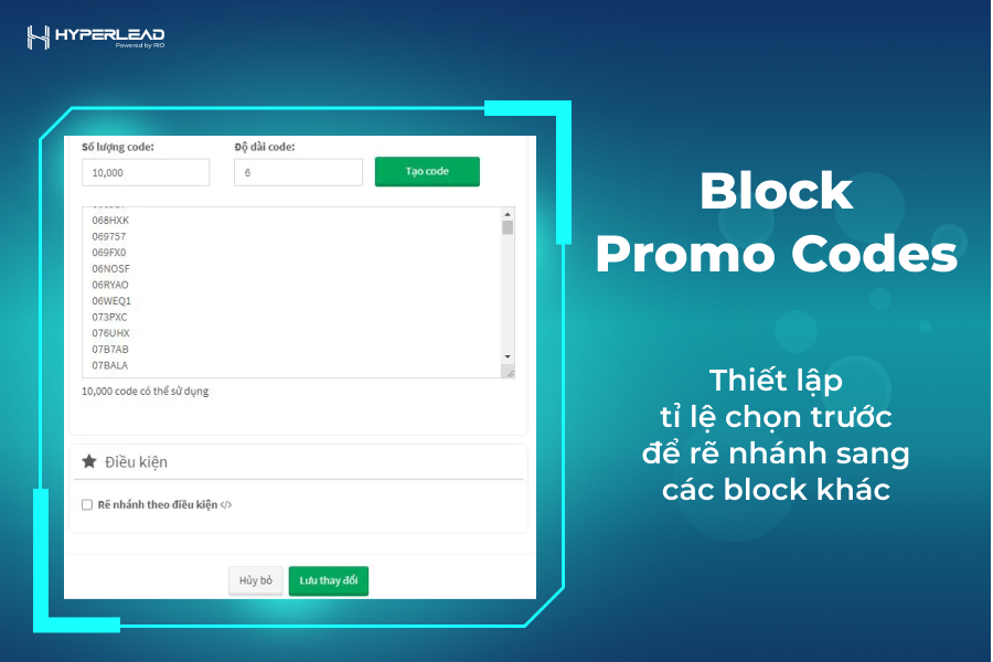 Block promo codes