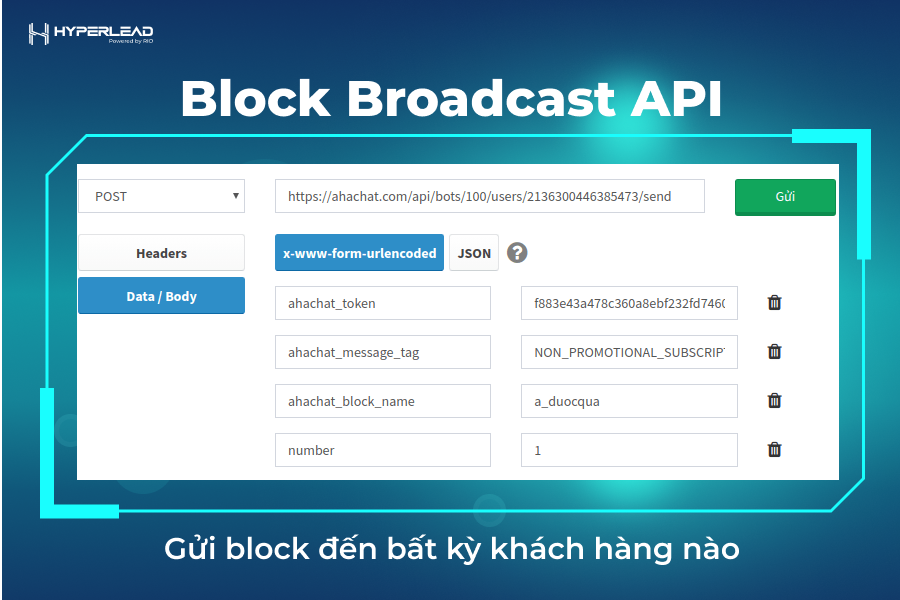 Block Broadcast API