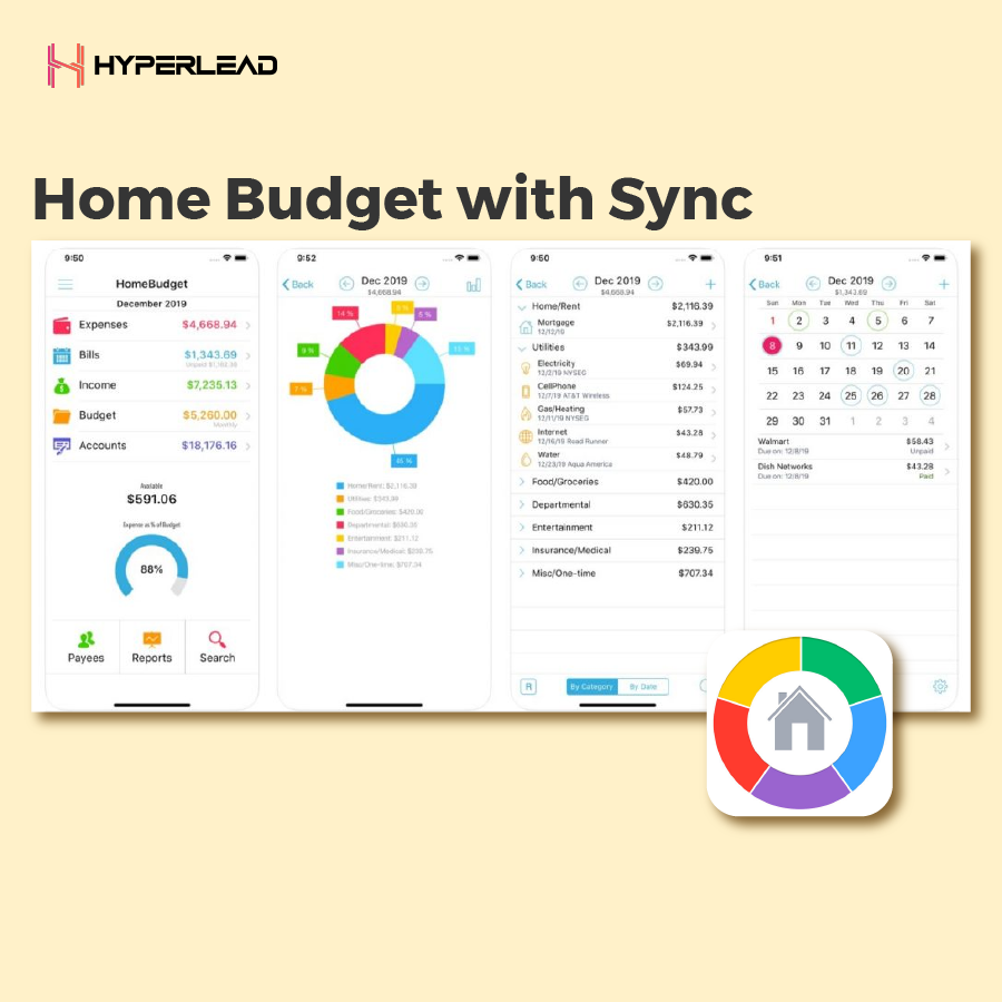 Home Budget with sync Ứng dụng quản lý chi tiêu tài chính cá nhân 