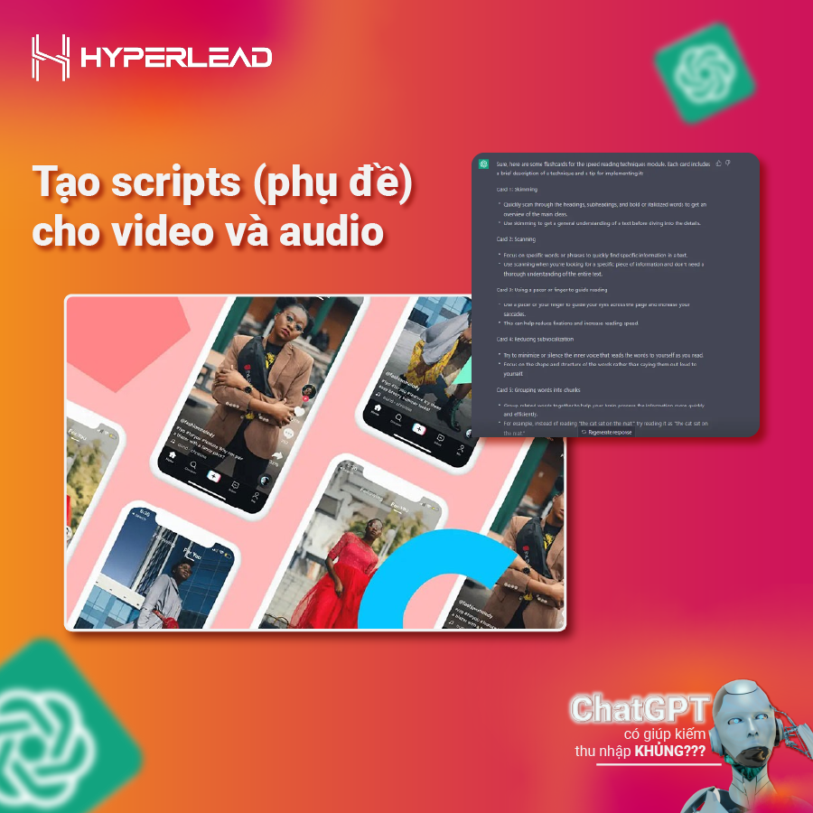 Tạo scripts (phụ đề) cho video và audio cùng ChatGPT